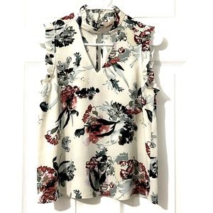 Eliane Rose Floral Choker Neck Blouse